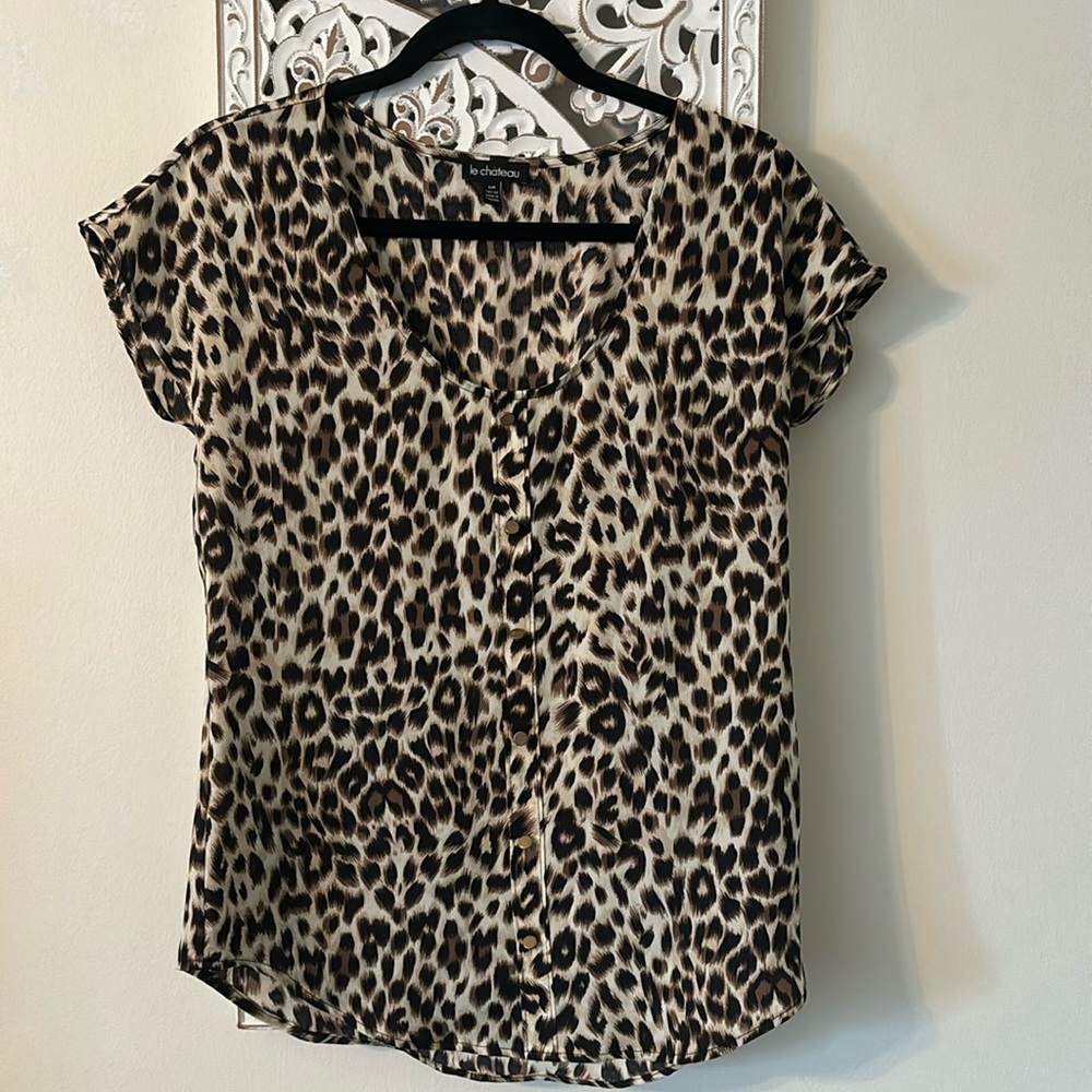 Le Chateau Leopard Blouse S
